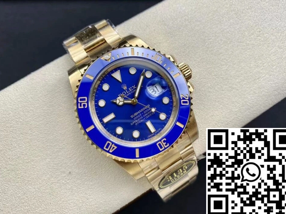 Blue Submariner Clean Rolex M116618LB-0003 Factory 1213 ComfortFit Bezel 0713